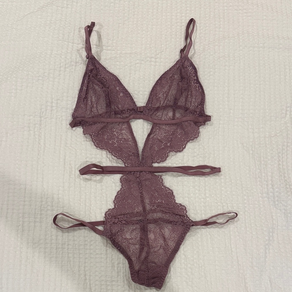 Purple Lace Teddy